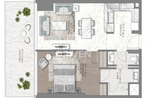 Apartment in Dubai Harbour, Dubai 1 bedroom, 74 sq.m. № 86828 - photo 18