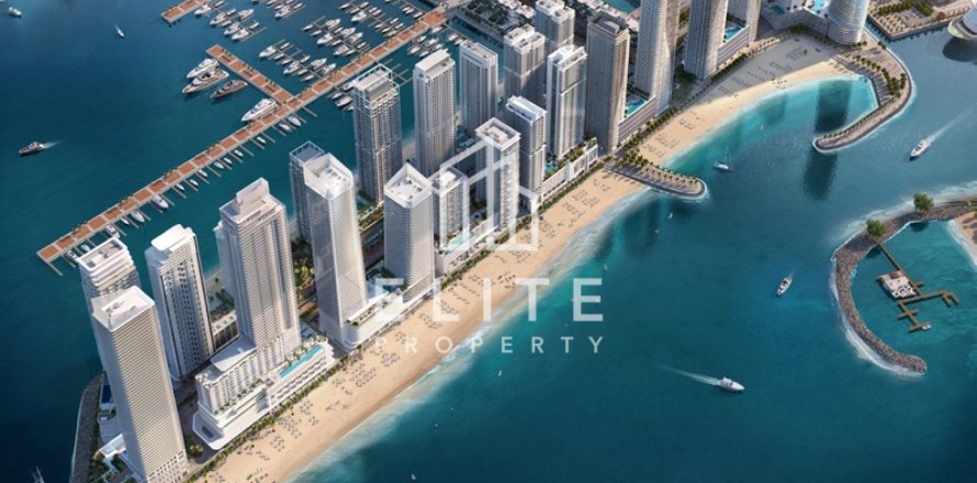 Квартира в EMAAR Beachfront, Dubai Harbour, Дубай, 2 спальни, 128м², № 56011