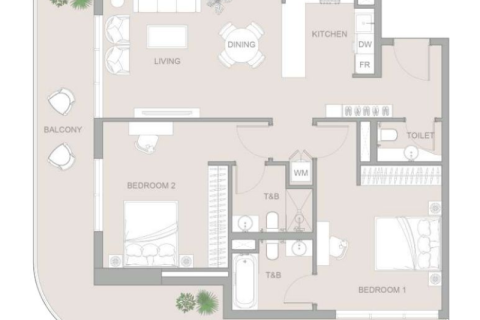 Appartement à Al Furjan, Dubai, 1 chambre, 76 m², № 92734 - photo 3