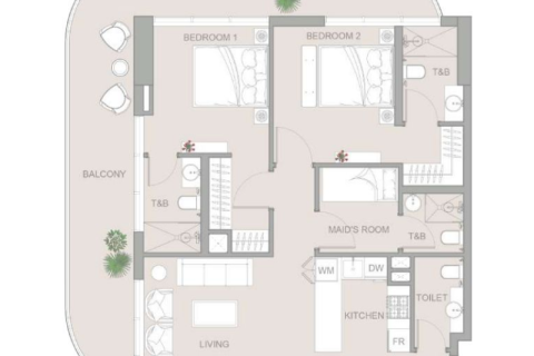 Appartement à Al Furjan, Dubai, 1 chambre, 76 m², № 92734 - photo 2