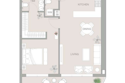 Appartement à Al Furjan, Dubai, 1 chambre, 76 m², № 92734 - photo 1