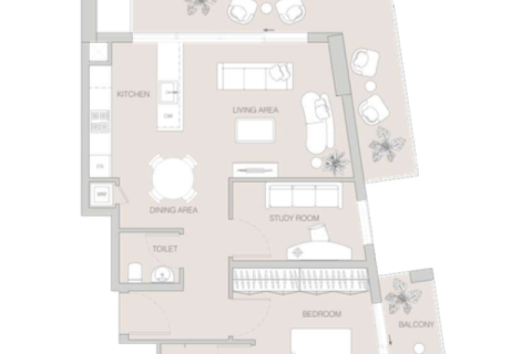 Appartement à Jumeirah Village Triangle, Dubai, 1 chambre, 69 m², № 92733 - photo 6