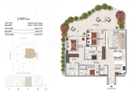 Apartment in Mohammed Bin Rashid City, Dubai 2 bedrooms, 140 sq.m. № 139437 - photo 27