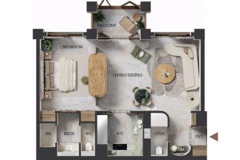 Apartment in Business Bay, Dubai 1 bedroom, 82 sq.m. № 103456 - photo 5