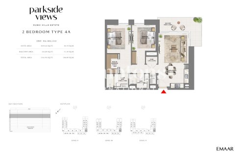 Appartement à Maple at Dubai Hills Estate, Dubai Hills Estate, Dubai, 2 chambres, 106.09522600 m², № 95864 - photo 11