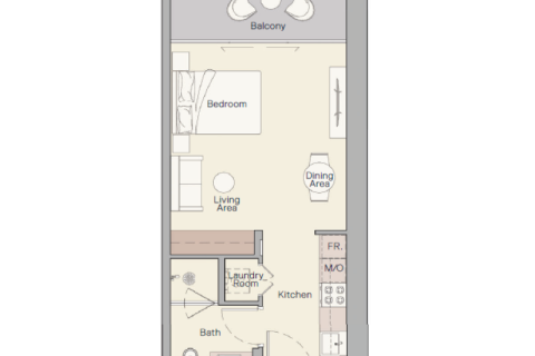 Apartment in Business Bay, Dubai studio № 92684 - photo 4