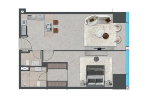 Apartment in Business Bay, Dubai 1 bedroom № 92695 - photo 7