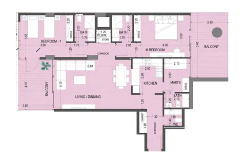 Appartement à Nadd Al Sheba, Dubai, 1 chambre, 74 m², № 92692 - photo 3