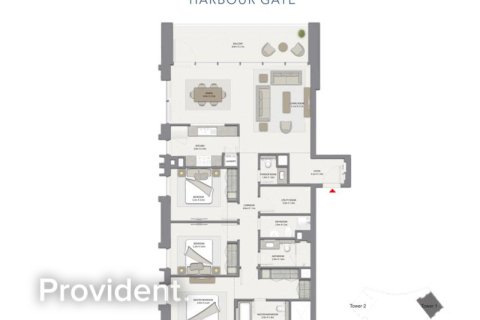 Apartamento en Dubai Creek Harbour (The Lagoons), Dubai, 3 dormitorios, № 1966 - foto 12