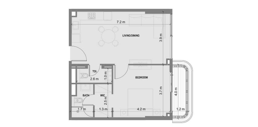 Apartment in Blue Marina Residence in Dubai 1 bedroom, 62 sq.m. № 47478
