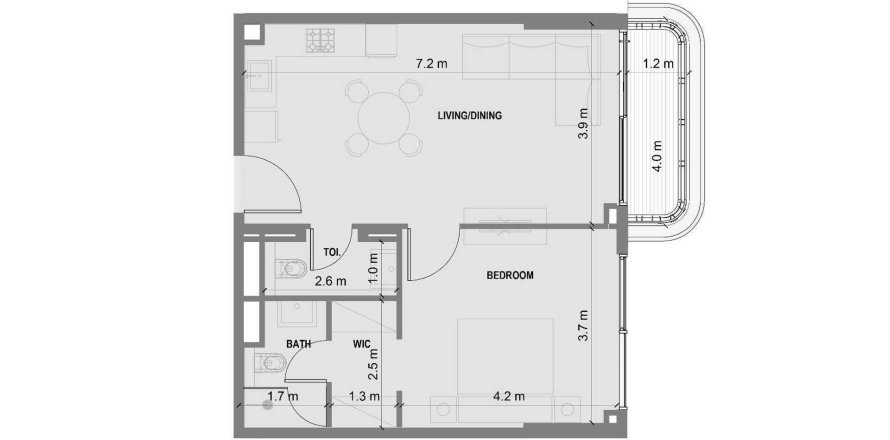 Apartment in Blue Marina Residence in Dubai 1 bedroom, 62 sq.m. № 47479