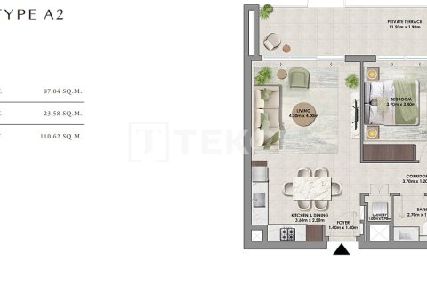 Apartamento en Dubai Hills Estate, Dubai, 1 dormitorio, 64 m², № 123694 - foto 15