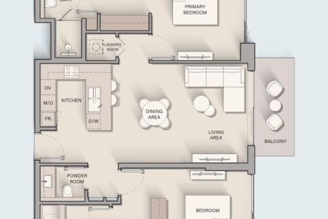 Apartment in Dubai Land, Dubai studio, 45 sq.m. № 92306 - photo 11