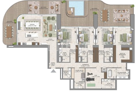 Apartamento en Dubai, 2 dormitorios, 145 m², № 84954 - foto 12