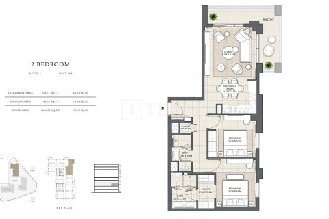 Apartamento en Dubai, 3 dormitorios, 157 m², № 84947 - foto 19
