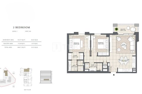 Apartamento en Dubai, 3 dormitorios, 157 m², № 84947 - foto 18