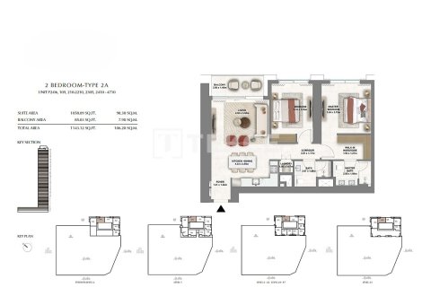 Apartamento en Dubai, 2 dormitorios, 114 m², № 84945 - foto 22