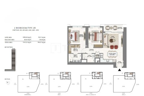 Apartamento en Dubai, 2 dormitorios, 114 m², № 84945 - foto 23