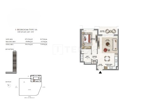 Apartamento en Dubai, 2 dormitorios, 114 m², № 84945 - foto 16
