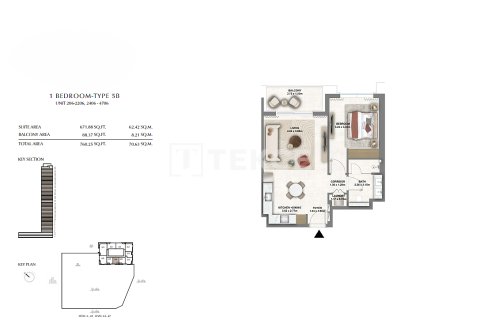 Apartamento en Dubai, 2 dormitorios, 114 m², № 84945 - foto 17