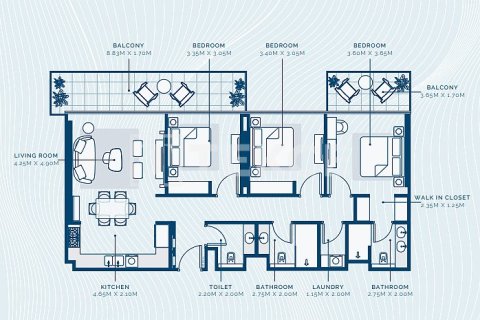 Appartement à Dubai, 2 chambres, 107 m², № 85207 - photo 25