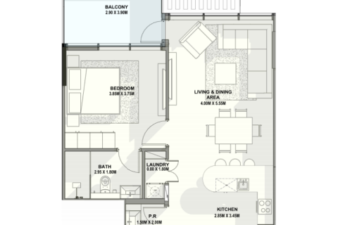 Apartamento en Dubai, 1 dormitorio, 65 m², № 103505 - foto 4