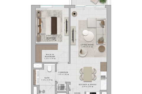 Apartment in Dubai Hills Estate, Dubai 1 bedroom, 69 sq.m. № 92246 - photo 3