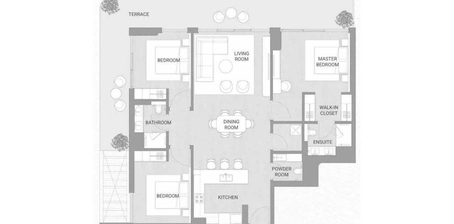 Apartment in Soma Residences in Dubai 3 bedrooms, 149.3 sq.m. № 114943