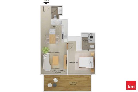 Apartment in Dubai 1 bedroom, 60.2 sq.m. № 43032 - photo 29