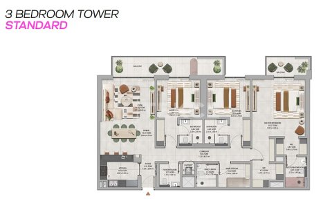 Apartamento en Dubai Land, Dubai, 1 dormitorio, 93 m², № 115833 - foto 21