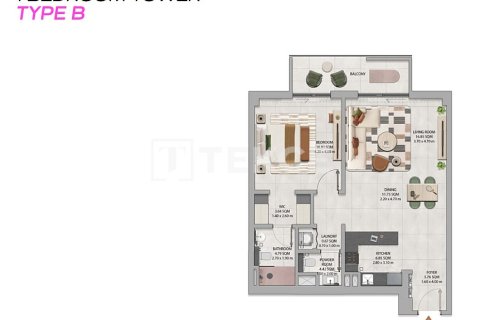 Apartamento en Dubai Land, Dubai, 1 dormitorio, 93 m², № 115833 - foto 28
