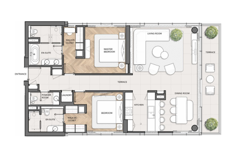 Appartement à Dubai Marina, Dubai, 1 chambre, 78 m², № 92729 - photo 4