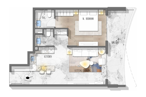 Appartement à Dubai, 1 chambre, № 92720 - photo 7