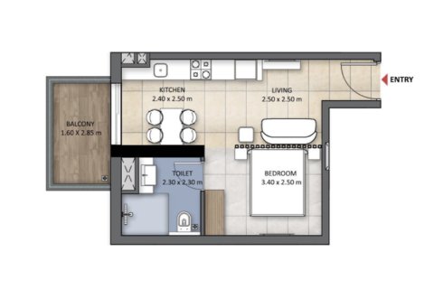 Apartment in Jumeirah Village Triangle, Dubai studio, 40 sq.m. № 92719 - photo 5