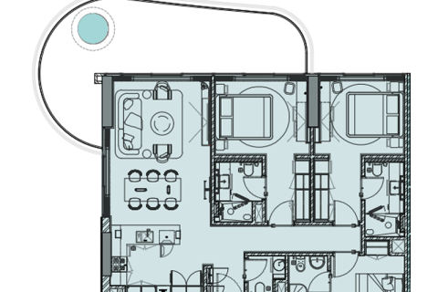 Appartement à Dubai, 1 chambre, 78 m², № 92731 - photo 5