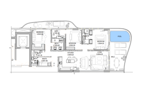 Appartement à Maritime City, Dubai, 1 chambre, 58 m², № 92722 - photo 8
