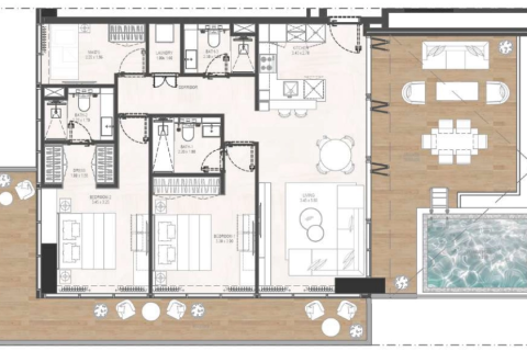 Apartamento en Dubai, 2 dormitorios, 151 m², № 47425 - foto 8