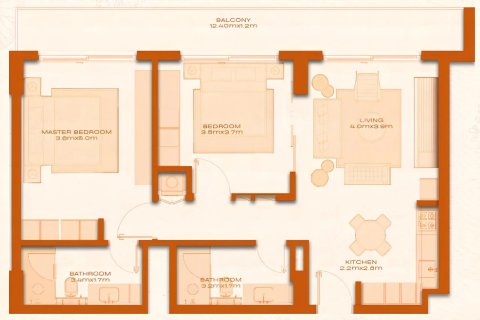 Apartment in Dubai 2 bedrooms, 98 sq.m. № 47423 - photo 21