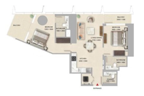 Apartment in Dubai 1 bedroom, 54 sq.m. № 103426 - photo 8