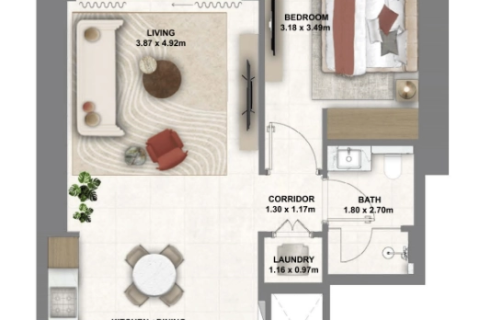 Appartement à Dubai, 1 chambre, 70 m², № 49615 - photo 13
