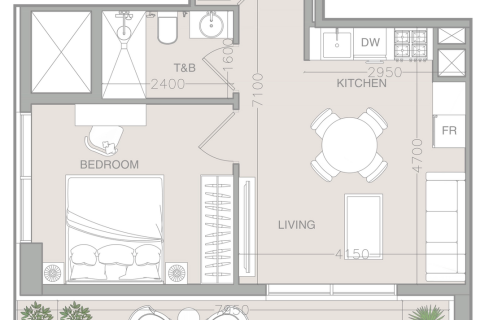 Apartamento en Dubai, 1 dormitorio, 60 m², № 49613 - foto 13
