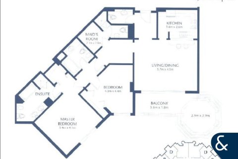 Apartment in Shoreline Apartments, Palm Jumeirah, Dubai 2 bedrooms, 150 sq.m. № 91315 - photo 10