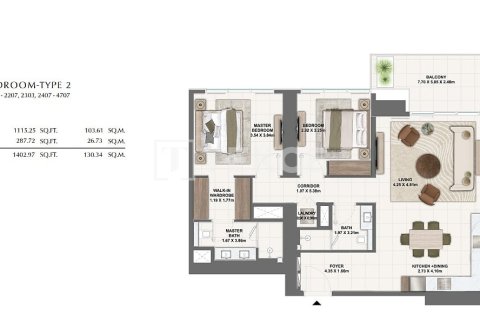 Apartment in Dubai 1 bedroom, 80 sq.m. № 24860 - photo 3