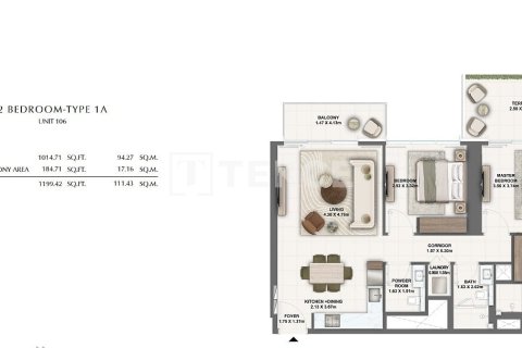 Apartment in Dubai 1 bedroom, 80 sq.m. № 24860 - photo 4