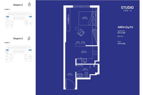 Apartment in Jumeirah Village Circle, Dubai studio, 36 sq.m. № 103955 - photo 5