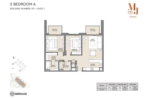 Apartment in JOMANA in Madinat Jumeirah Living, Umm Suqeim, Dubai 1 bedroom, 74 sq.m. № 103947 - photo 4