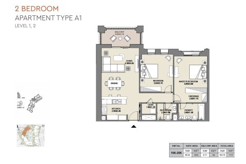 Apartment in Madinat Jumeirah Living, Umm Suqeim, Dubai 2 bedrooms, 103 sq.m. № 103951 - photo 5