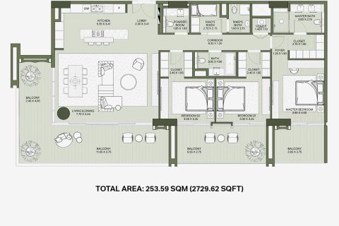 Apartment in City Walk, Dubai 3 bedrooms, 254 sq.m. № 103954 - photo 5