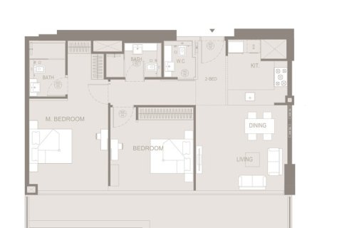 Apartment in Business Bay, Dubai studio, 44 sq.m. № 103957 - photo 2