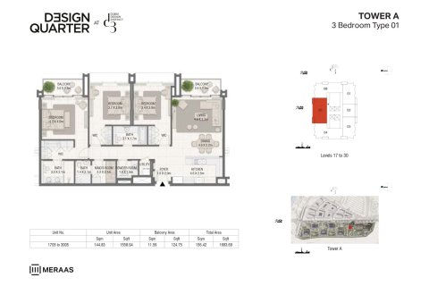 Apartment in DESIGN QUARTER AT D3 in Dubai Design District, Dubai 1 bedroom, 74 sq.m. № 103948 - photo 8